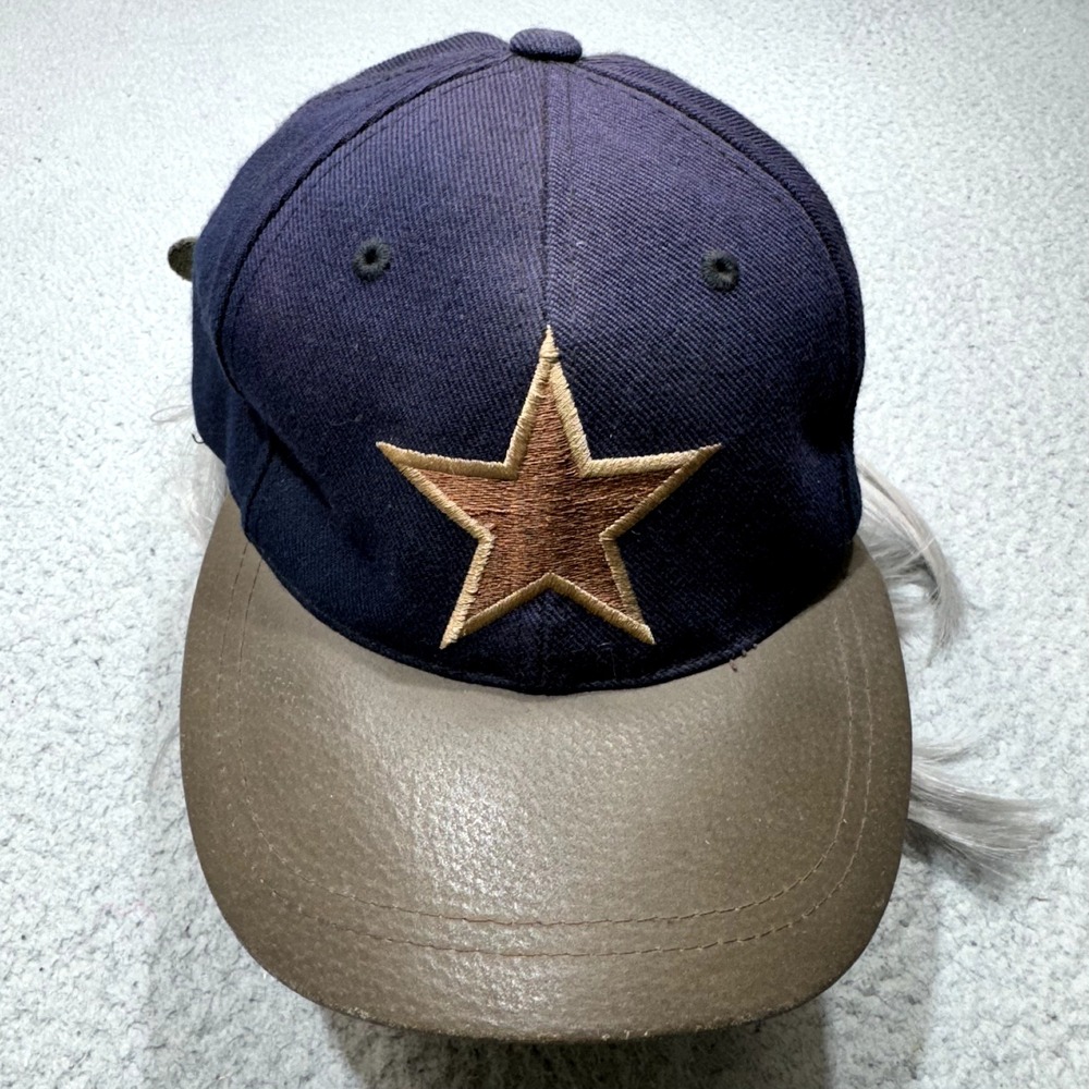 Dallas Cowboys Hat Cap Strapback Blue Brown Vintage Retro Streetwear Rare NFL